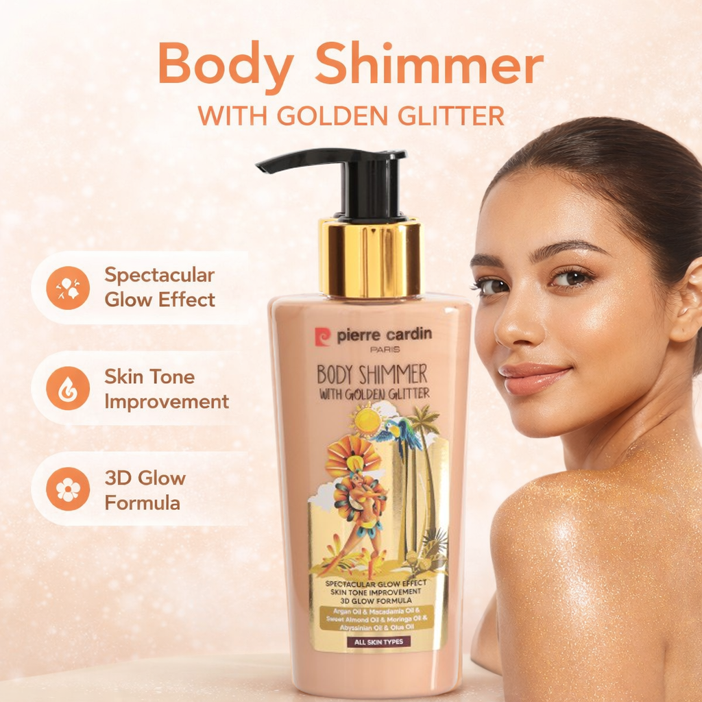 Body Shimmer With Golden Glitter 125ml