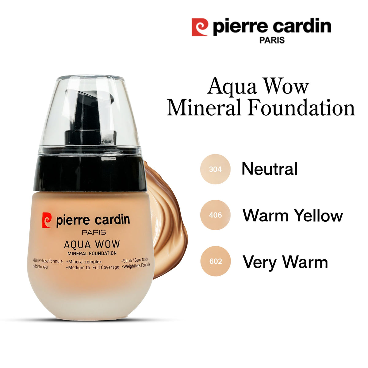 Aqua Wow Mineral Foundation 32ml - Pierre Cardin Pakistan 